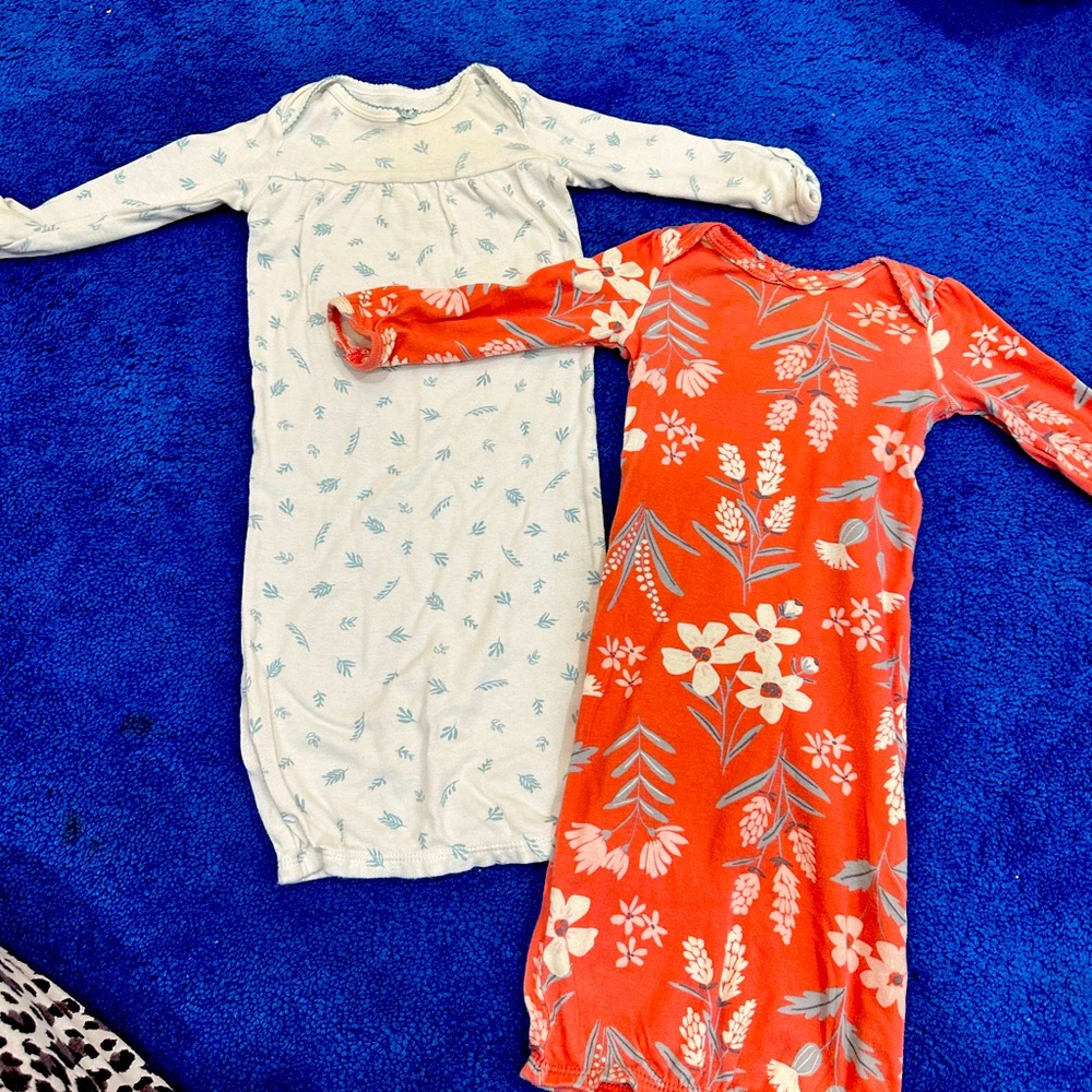 Baby 2 pack sleeper gowns
